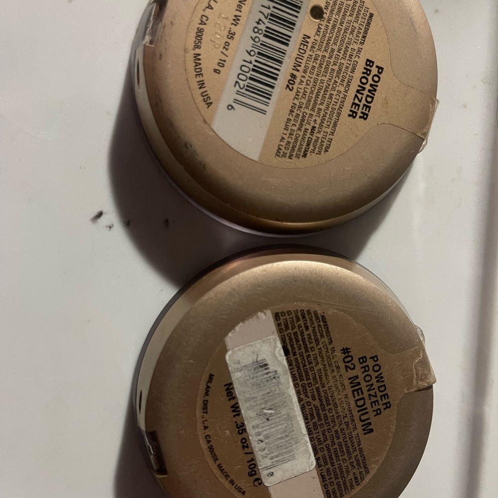 2 MILANI Powder Bronzer #02 MEDIUM pressed powder .35 oz /SEALED - Picture 2 of 2